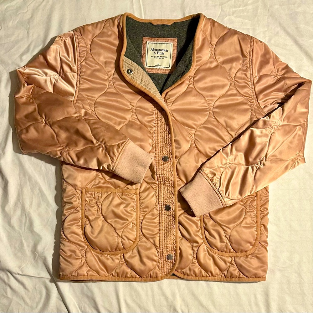 Abercrombie & Finch Quilted Satin Jacket